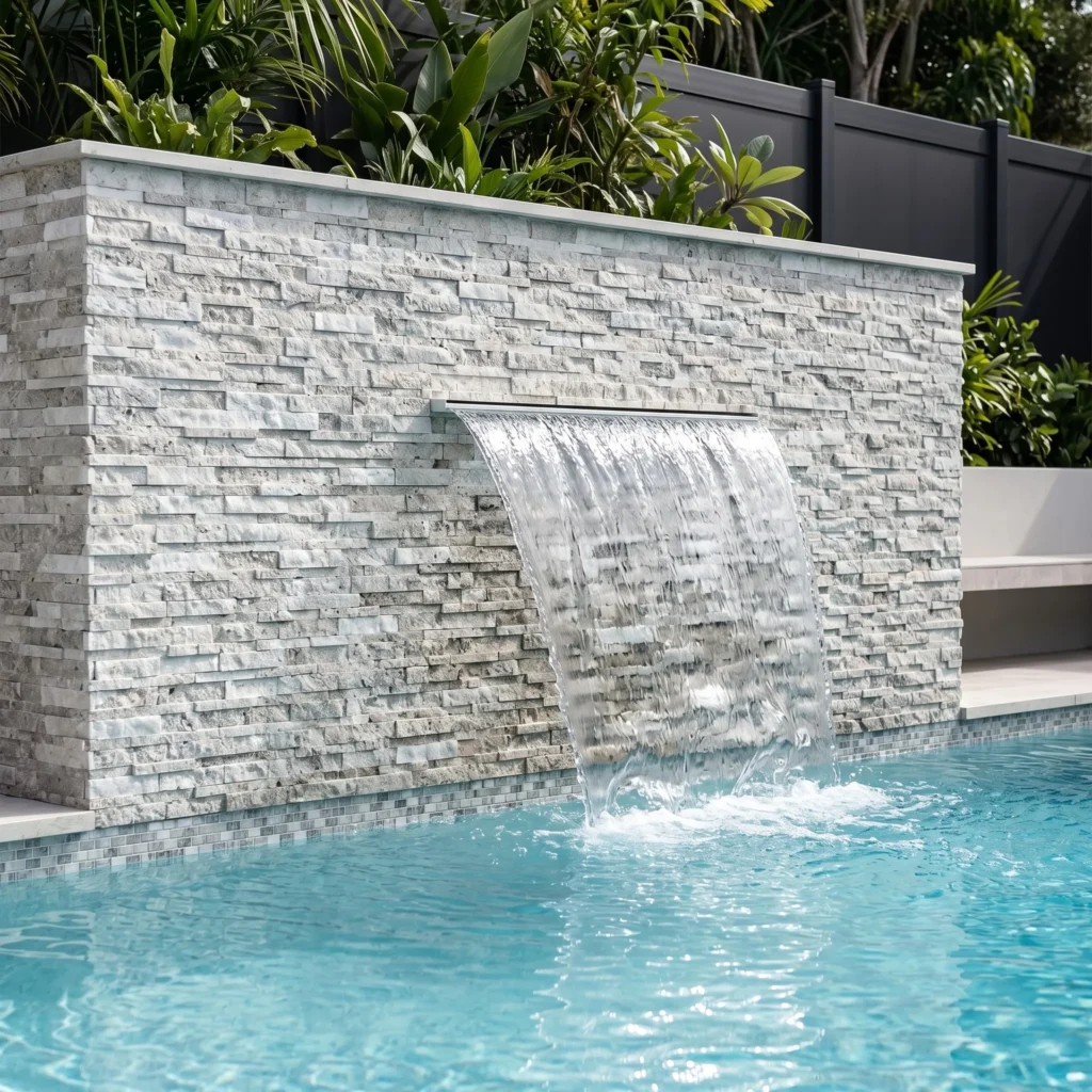 Travertine Ledger Panel - Silver White- Evran Natural Stone