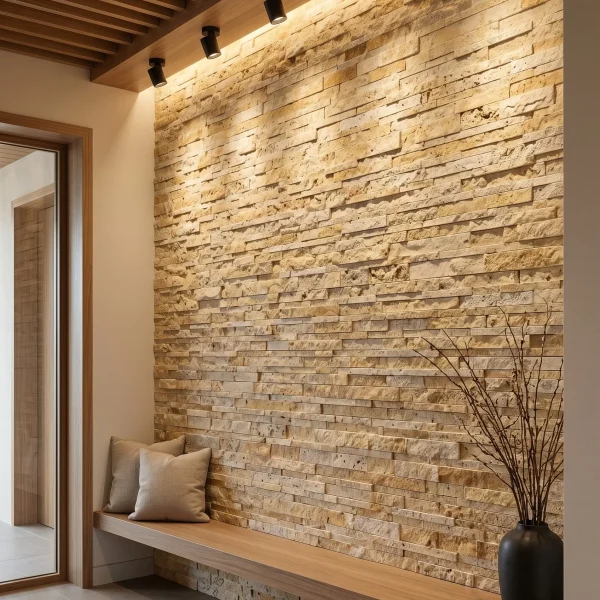 Travertine Ledger Panel - Evran Natural Stone