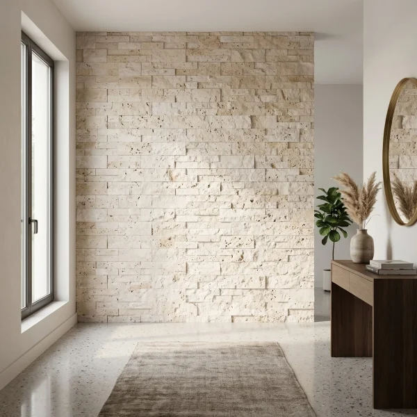 Travertine Ledger Panel - Light Travertine - Evran Natural Stone