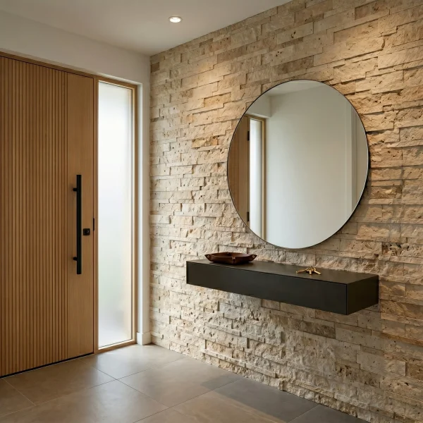 Travertine Ledger Panel - Noche Light - Evran Natural Stone