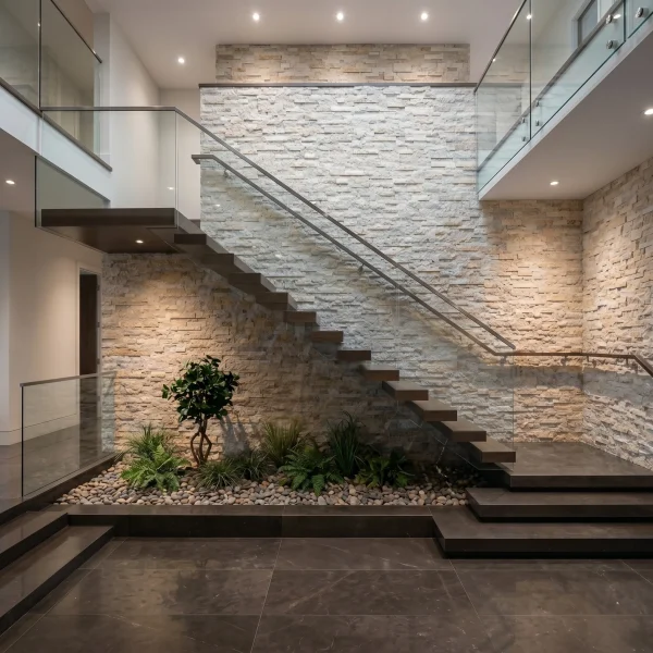 Travertine Ledger Panel - Silver - Evran Natural Stone