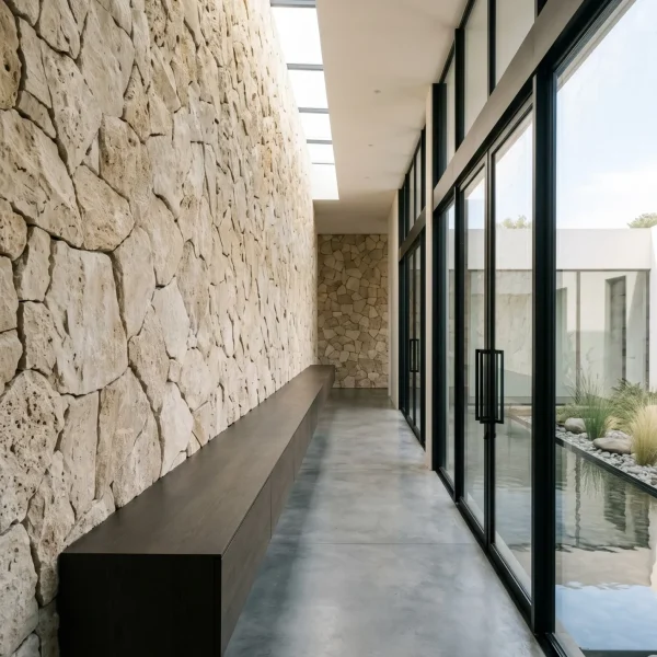 Travertine Rockface - Light - Evran Natural Stone