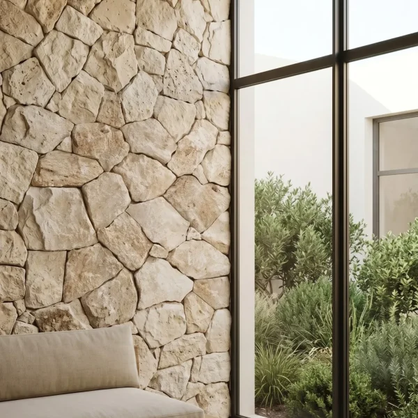 Travertine Rockface - Light - Evran Natural Stone