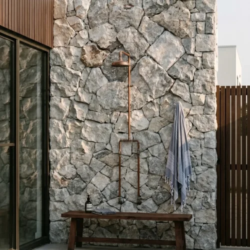 Travertine Rockface - Silver - Evran Natural Stone