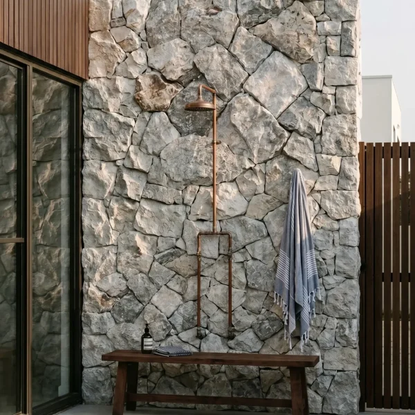 Travertine Rockface - Silver - Evran Natural Stone