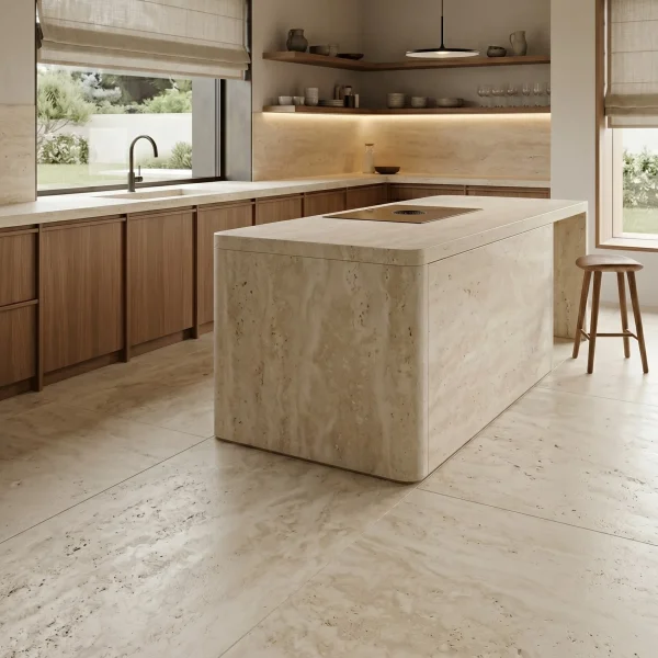 Travertine Slab - Ivory Travertine Slab - Evran Natural Stone