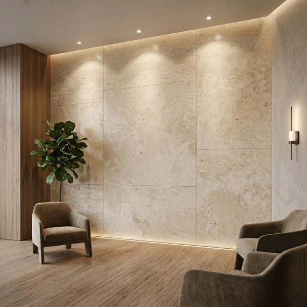 Travertine Slab - Ivory Travertine Slab - Evran Natural Stone