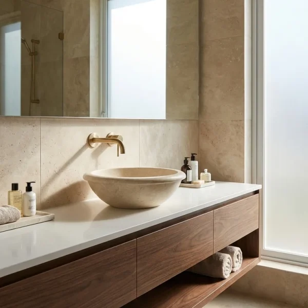 Travertine Tile - Ivory - Evran Natural Stone