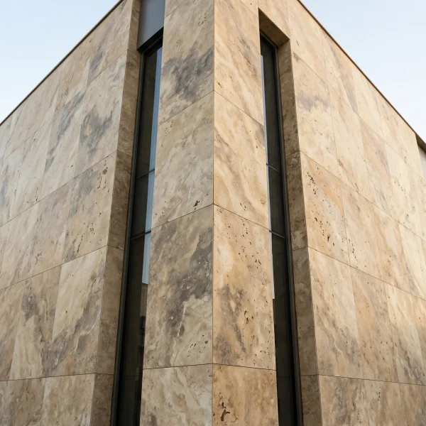 Travertine Tile - Yellow Black - Evran Natural Stone